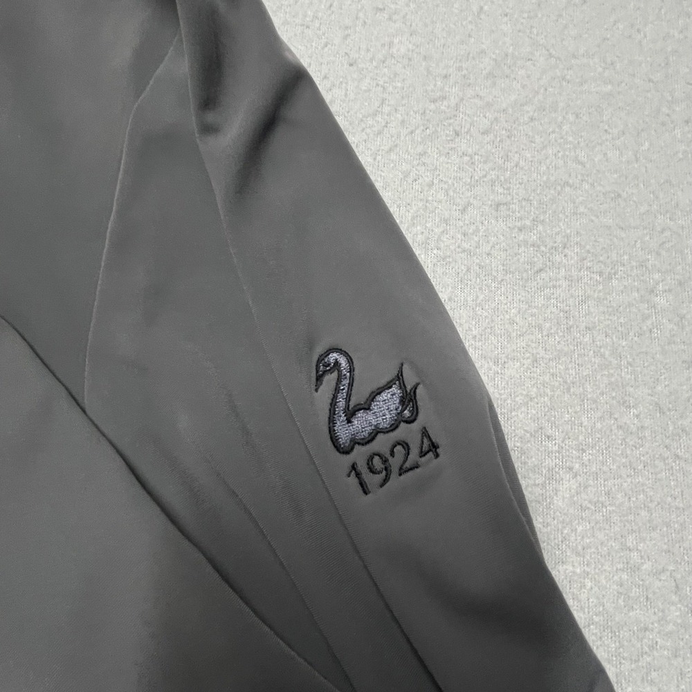 New Greyson Clothiers Mens Performance Hoodie Gray Wolf Logo Swan 1924 Size M - Picture 4 of 9